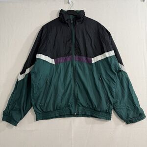 Vintage Pierre Cardin Color Blocked Windbreaker Jacket Nylon Mens Size Large
